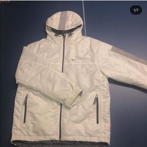 NIKE FLEECE JACKET WITH NYLON SHELL